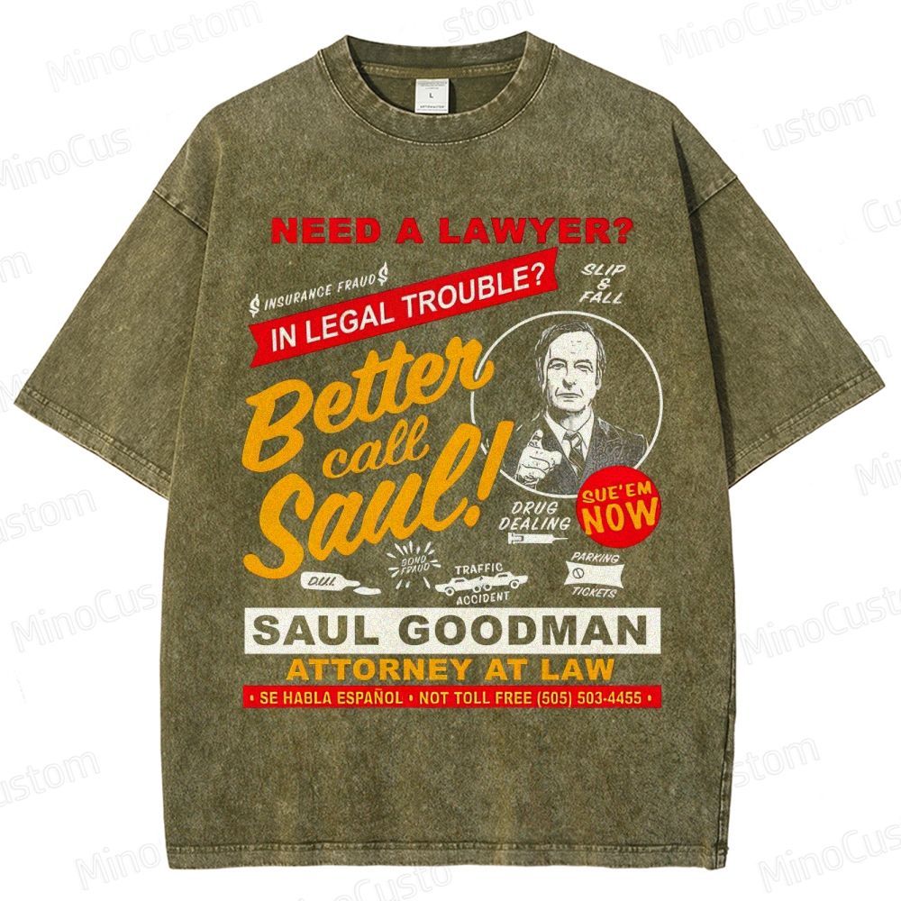 Better Call Saul Saul Goodman Vintage Washed T - Shirt