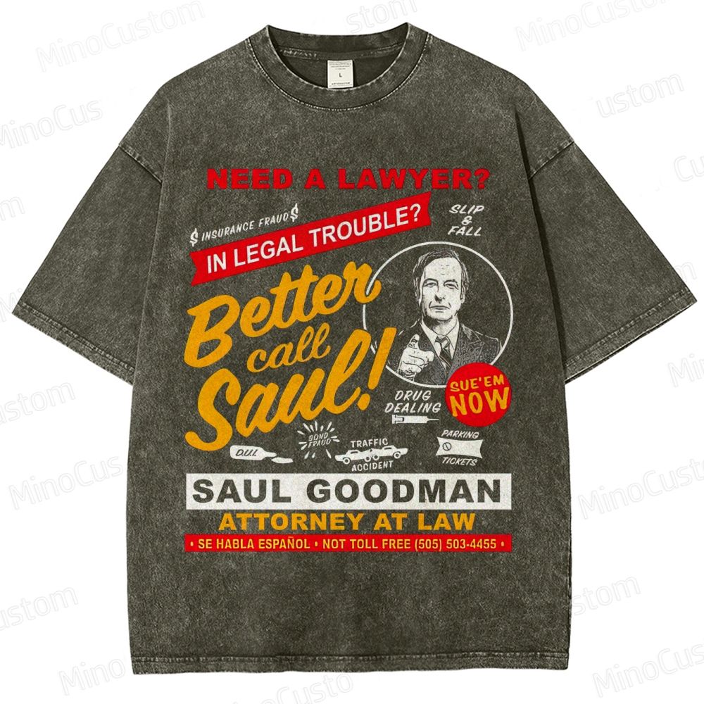 Better Call Saul Saul Goodman Vintage Washed T - Shirt