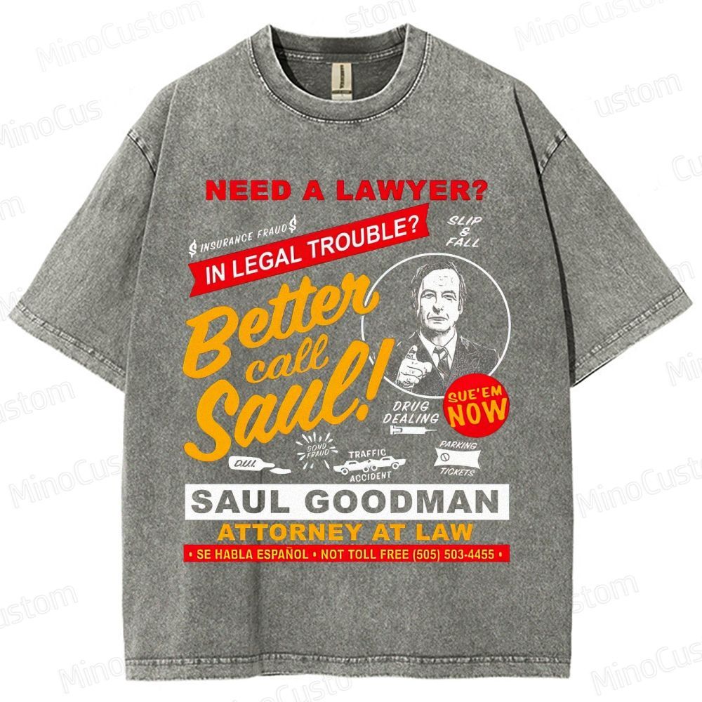 Better Call Saul Saul Goodman Vintage Washed T - Shirt