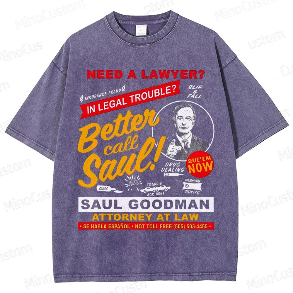 Better Call Saul Saul Goodman Vintage Washed T - Shirt