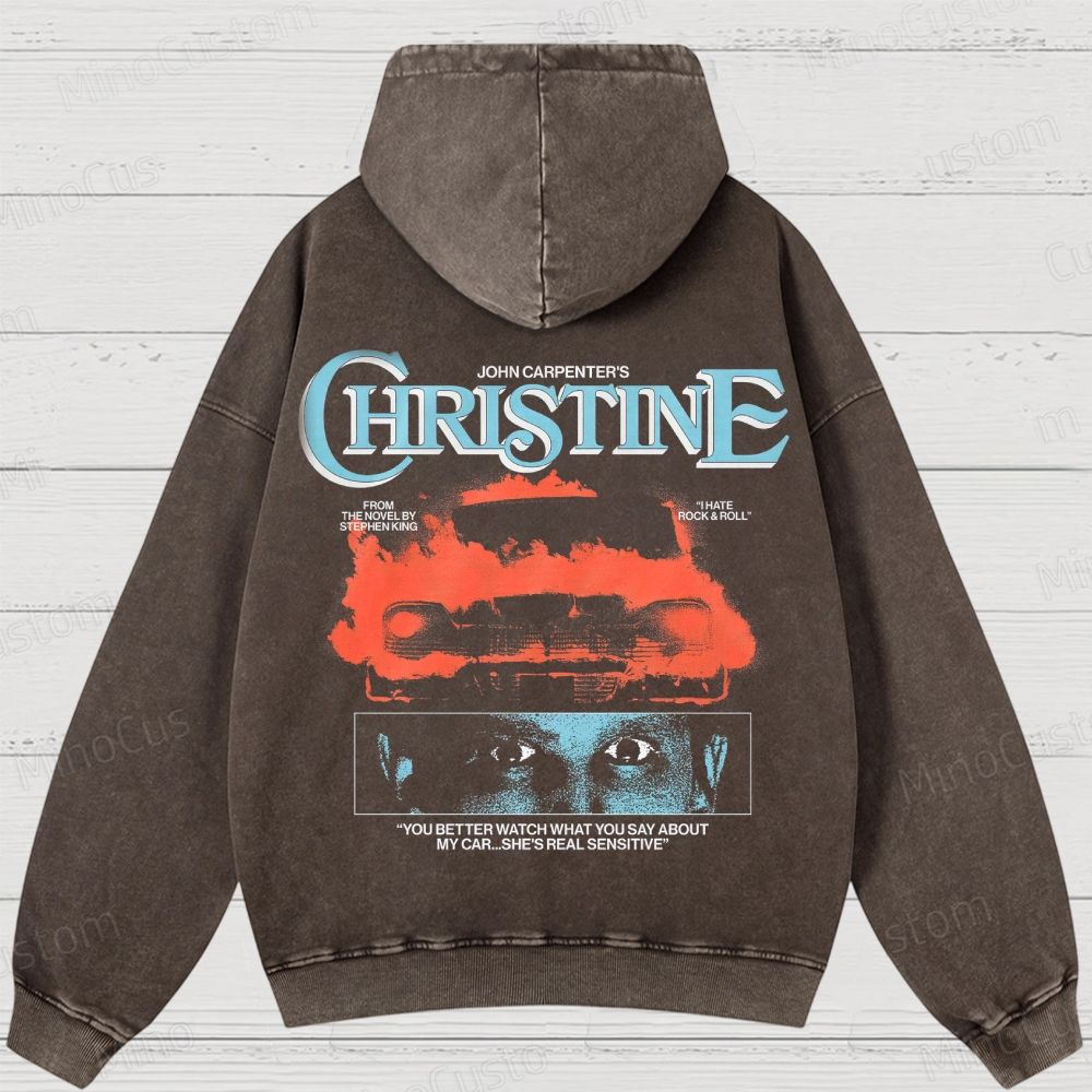 Christine Movie Washed Hoodies 