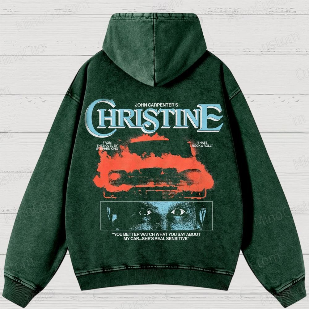 Christine Movie Washed Hoodies 