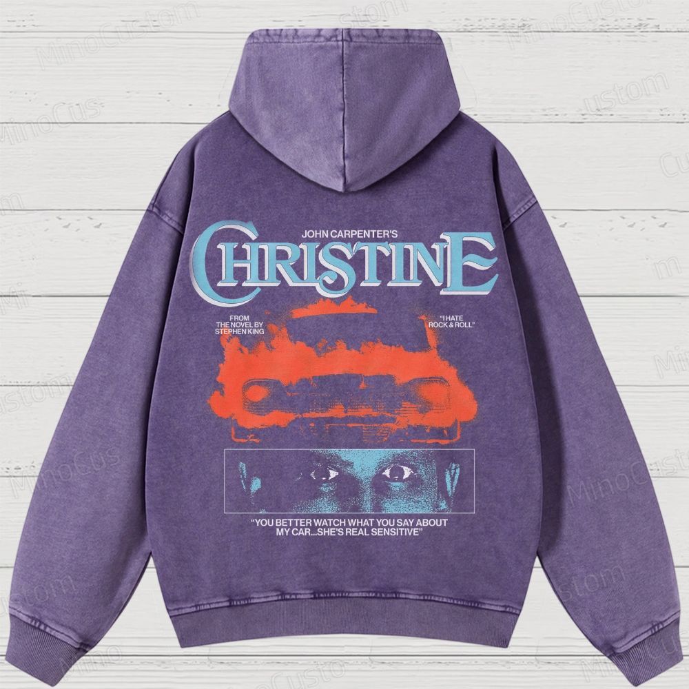 Christine Movie Washed Hoodies 