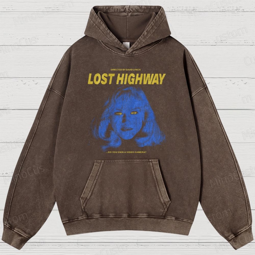 Lost Highway Movie Washed Hoodies 