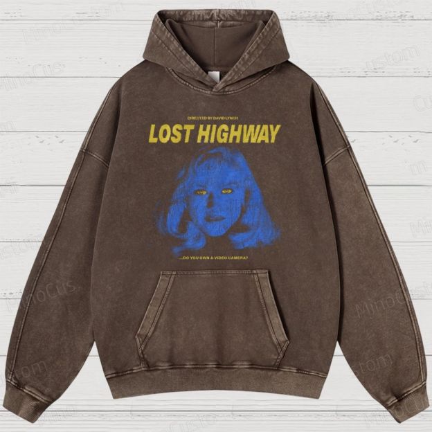 Lost Highway Movie Washed Hoodies 
