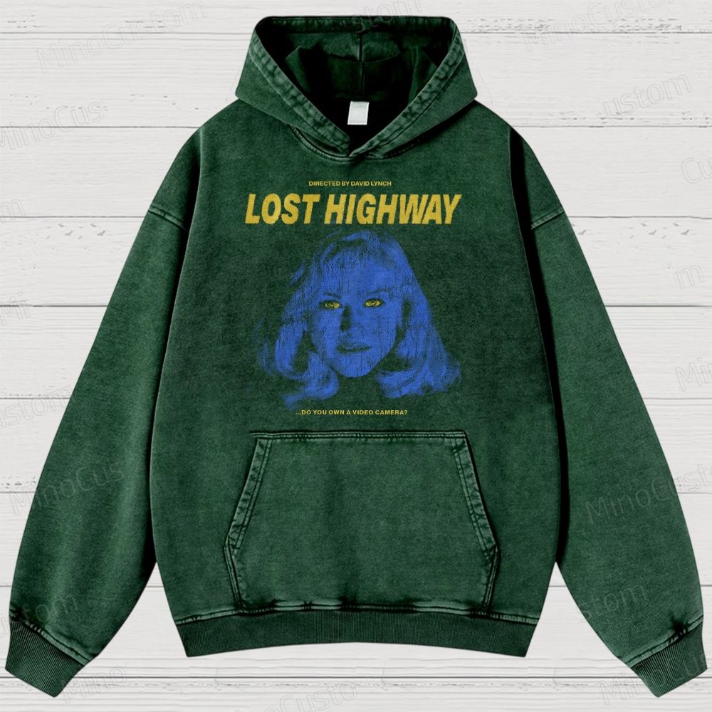 Lost Highway Movie Washed Hoodies 