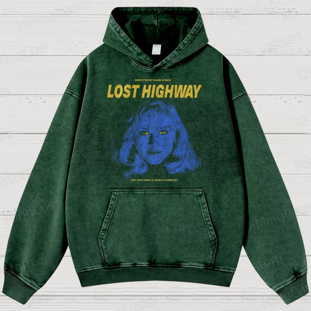 Lost Highway Movie Washed Hoodies 