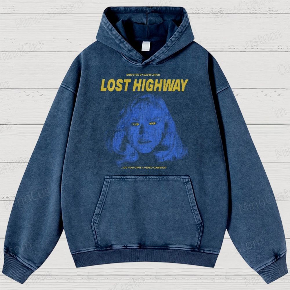 Lost Highway Movie Washed Hoodies 