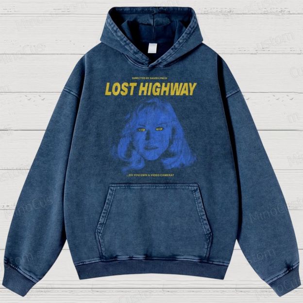 Lost Highway Movie Washed Hoodies 