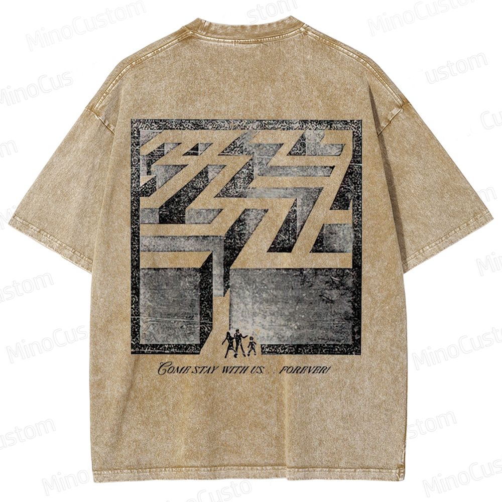 The Shining Overlook Hotel Graphic Washed T - Shirt