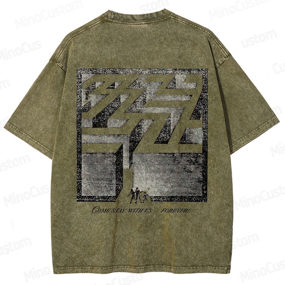 The Shining Overlook Hotel Graphic Washed T - Shirt