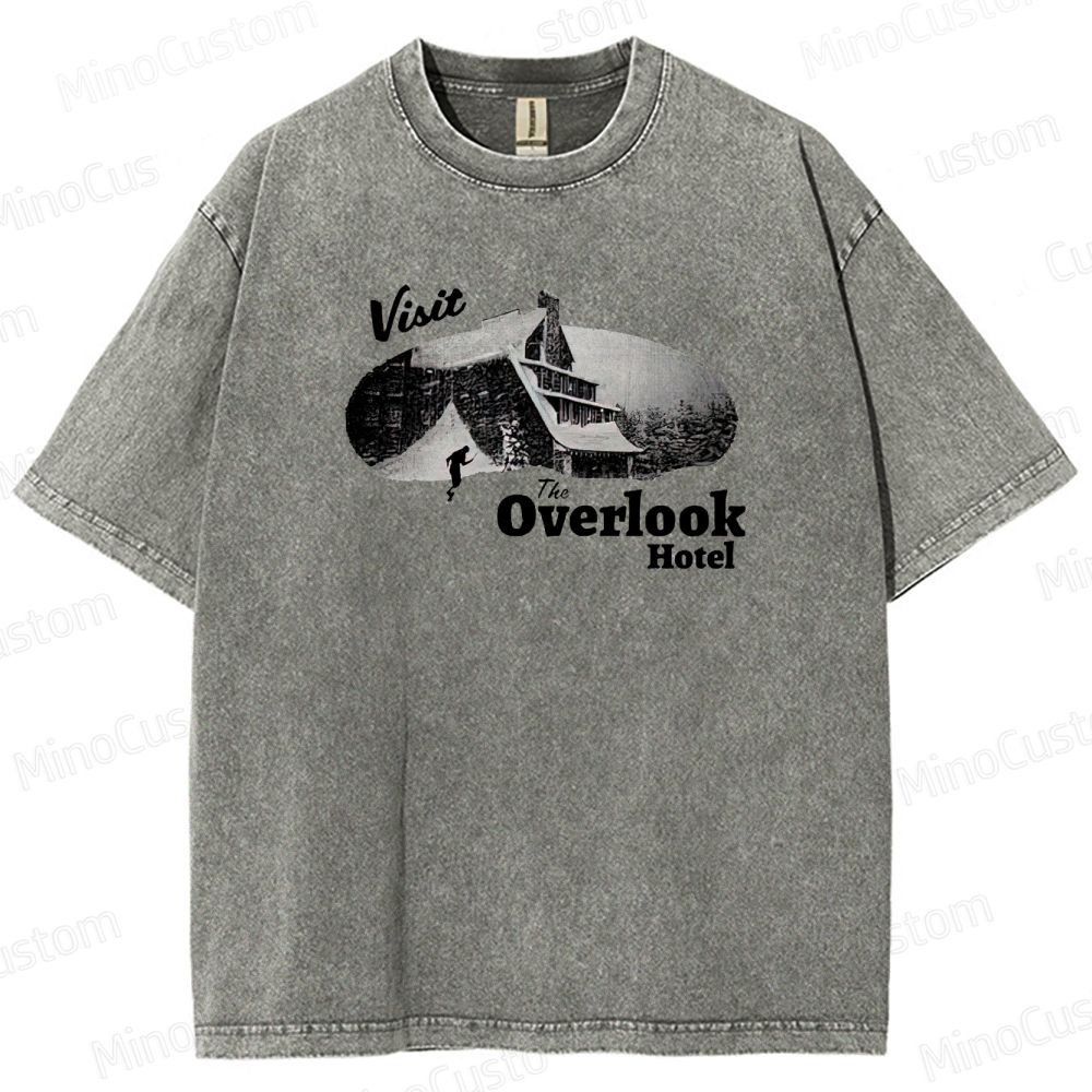 The Shining Overlook Hotel Graphic Washed T - Shirt