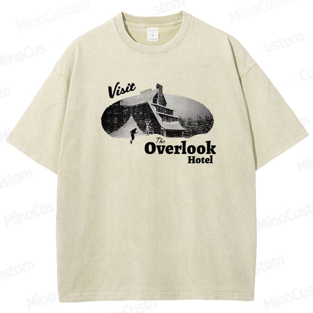 The Shining Overlook Hotel Graphic Washed T - Shirt