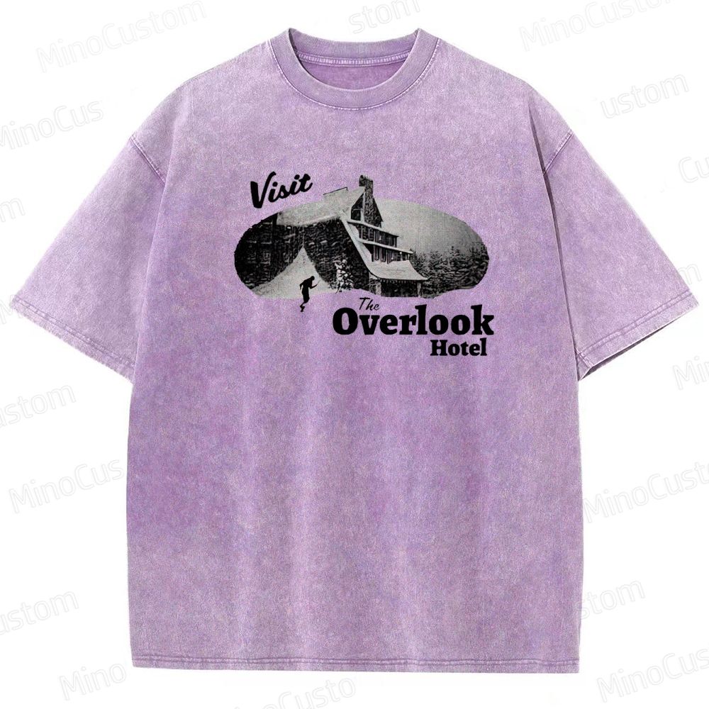 The Shining Overlook Hotel Graphic Washed T - Shirt