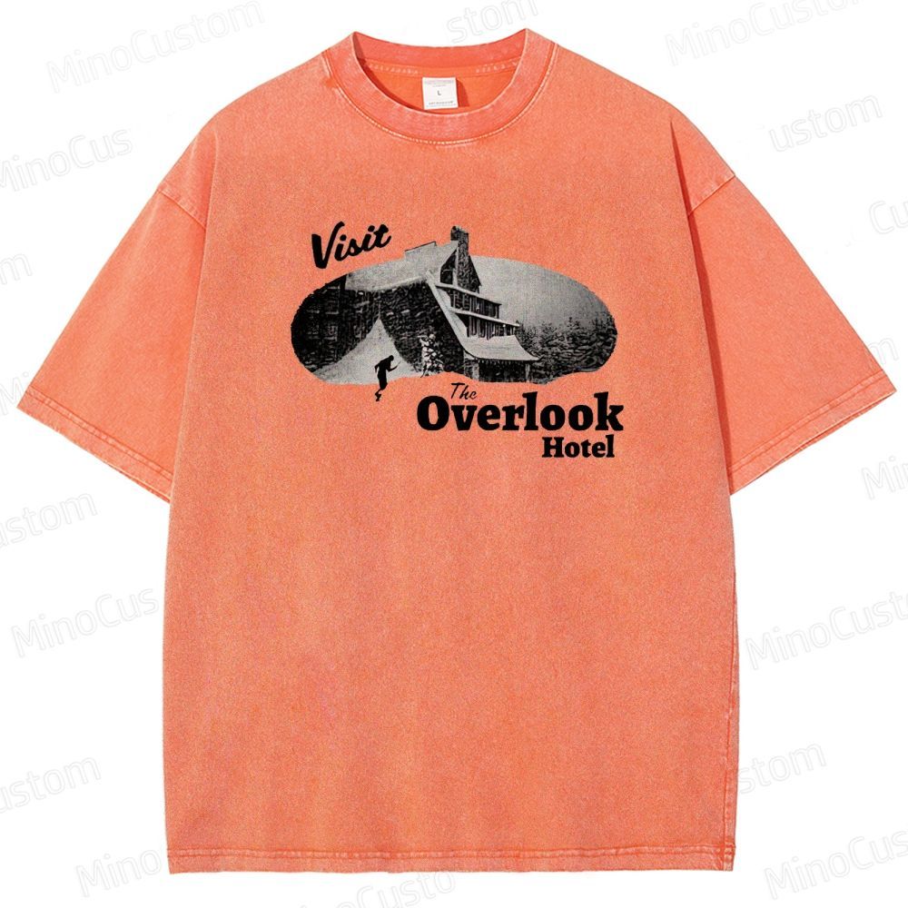 The Shining Overlook Hotel Graphic Washed T - Shirt