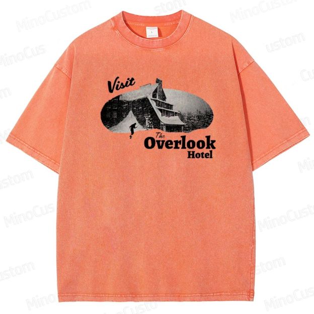 The Shining Overlook Hotel Graphic Washed T - Shirt