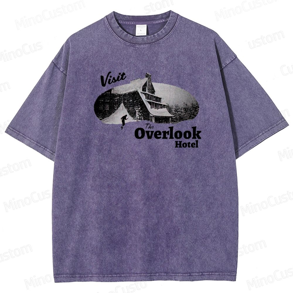 The Shining Overlook Hotel Graphic Washed T - Shirt