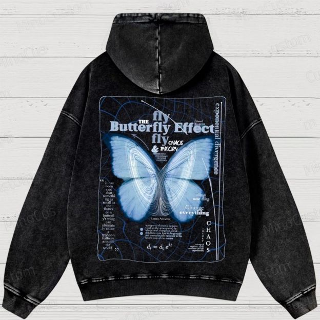 Butterfly Effect Washed Hoodies