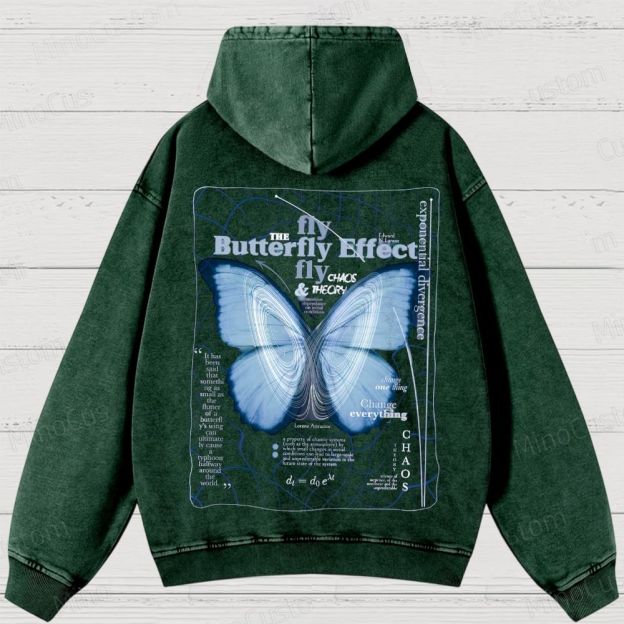 Butterfly Effect Washed Hoodies