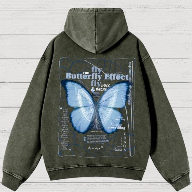 Butterfly Effect Washed Hoodies
