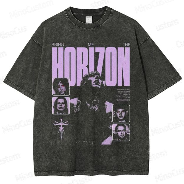 Bring Me The Horizon Band Poster Washed T-Shirt