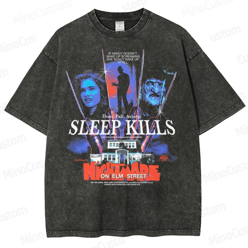 Sleep Kills Washed T-Shirt