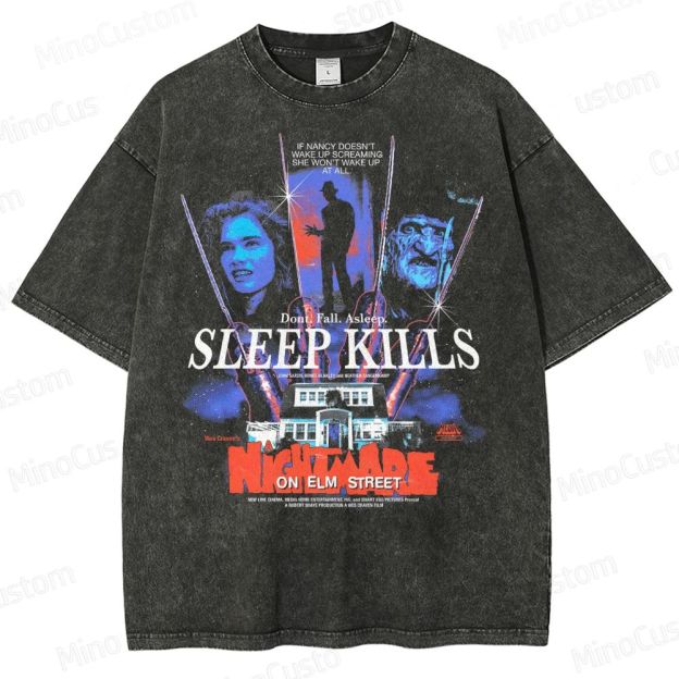 Sleep Kills Washed T-Shirt 