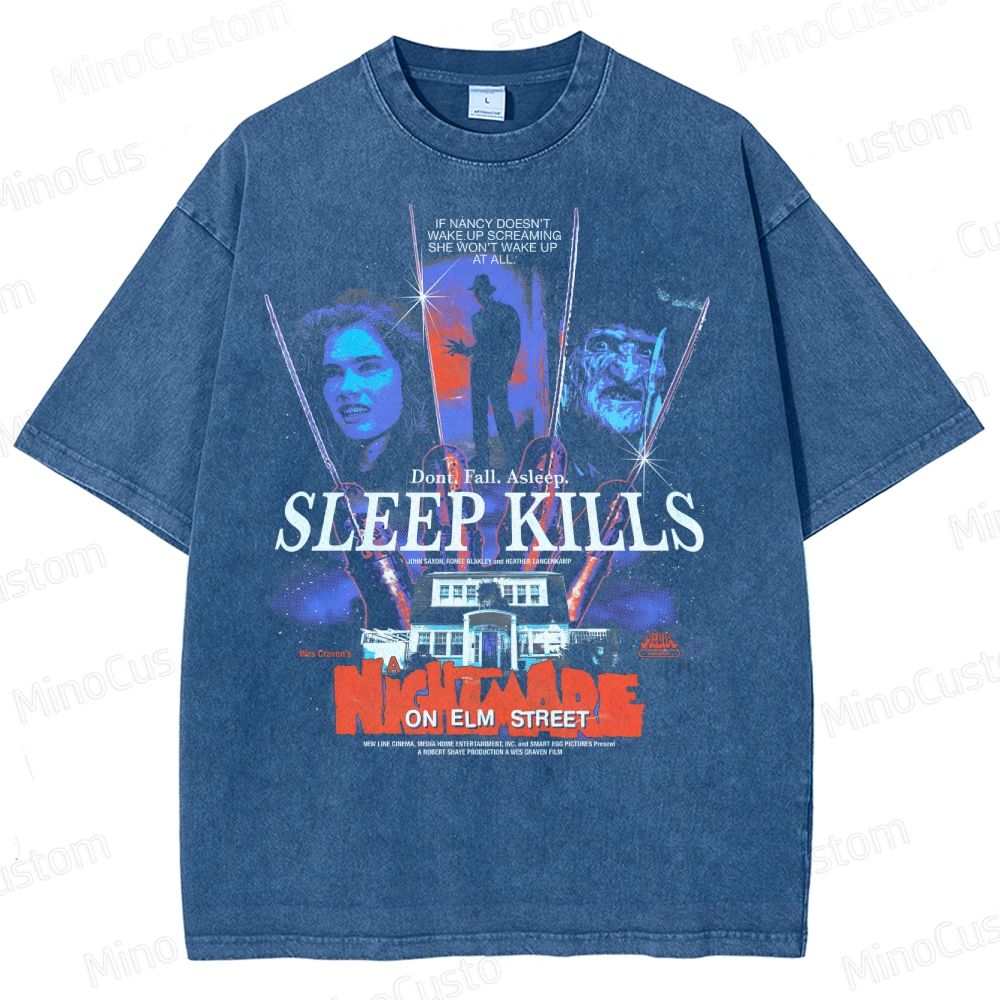 Sleep Kills Washed T-Shirt 