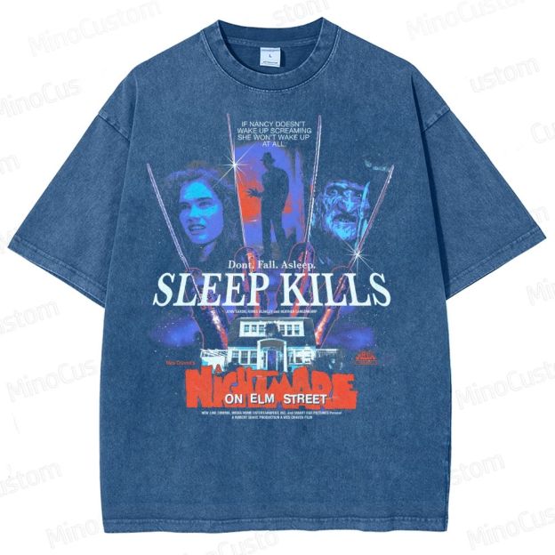 Sleep Kills Washed T-Shirt 