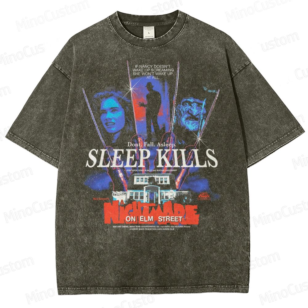 Sleep Kills Washed T-Shirt 