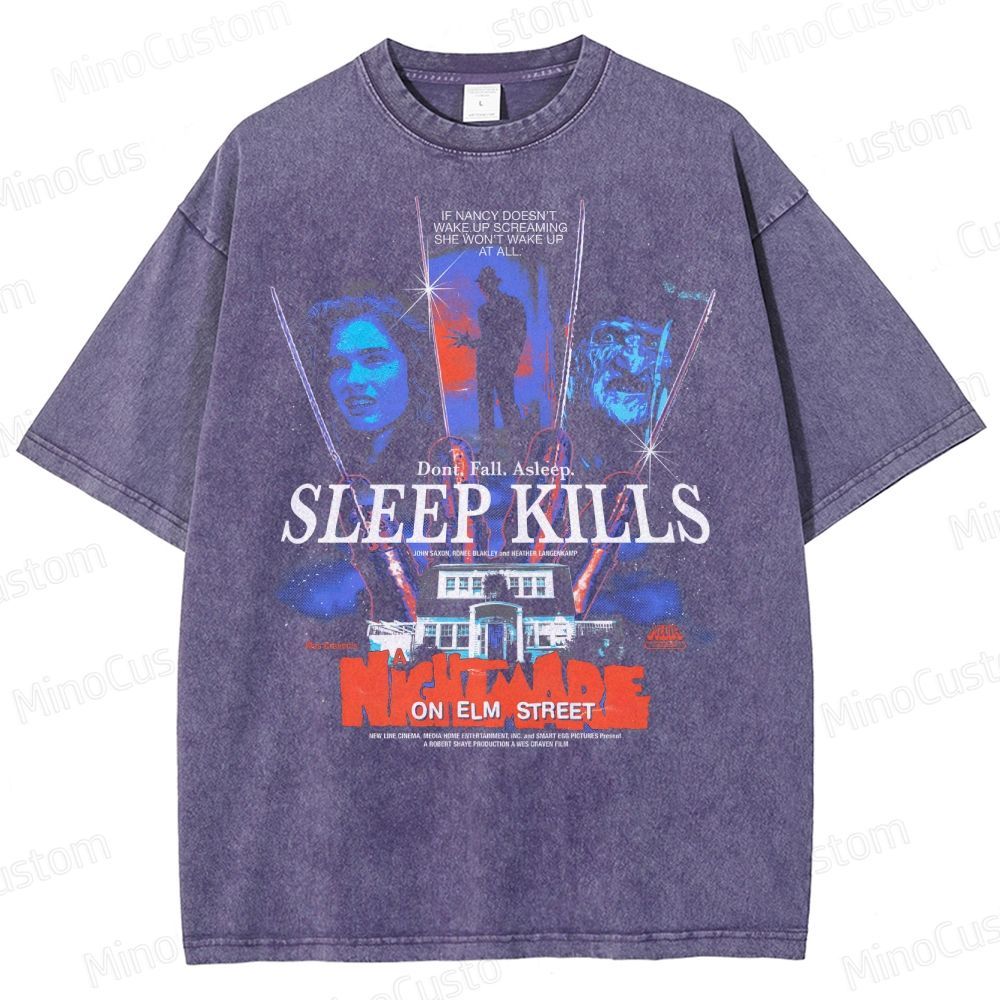 Sleep Kills Washed T-Shirt 