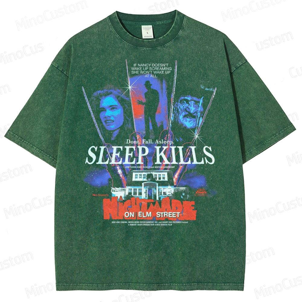 Sleep Kills Washed T-Shirt 