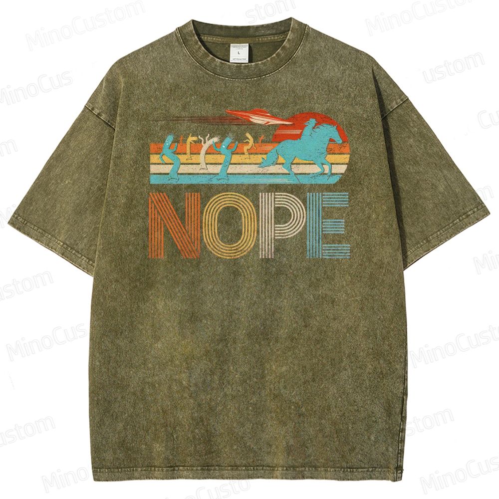 NOPE UFO Western Graphic Washed T-Shirt