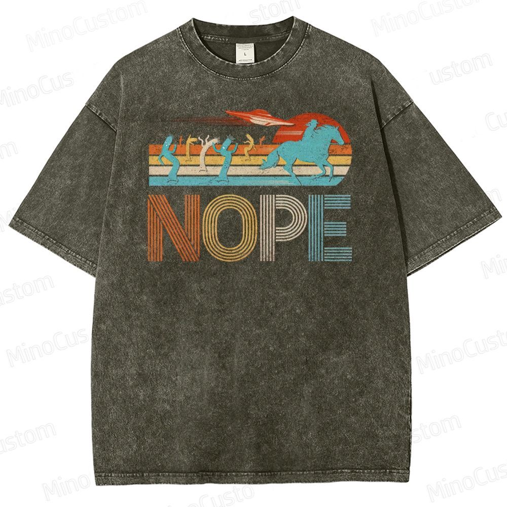 NOPE UFO Western Graphic Washed T-Shirt