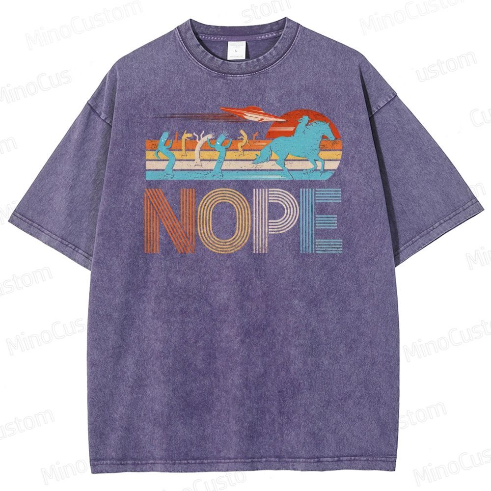 NOPE UFO Western Graphic Washed T-Shirt