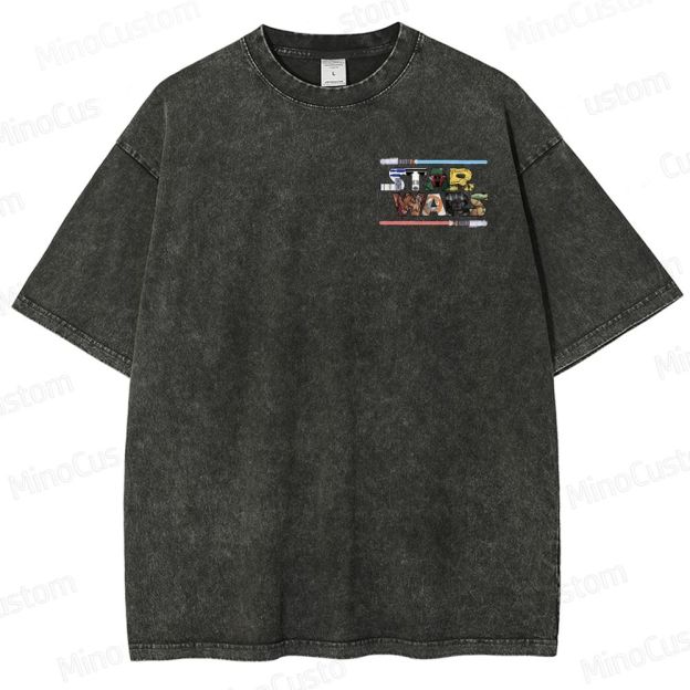 Star Wars Characters Washed T-Shirt 