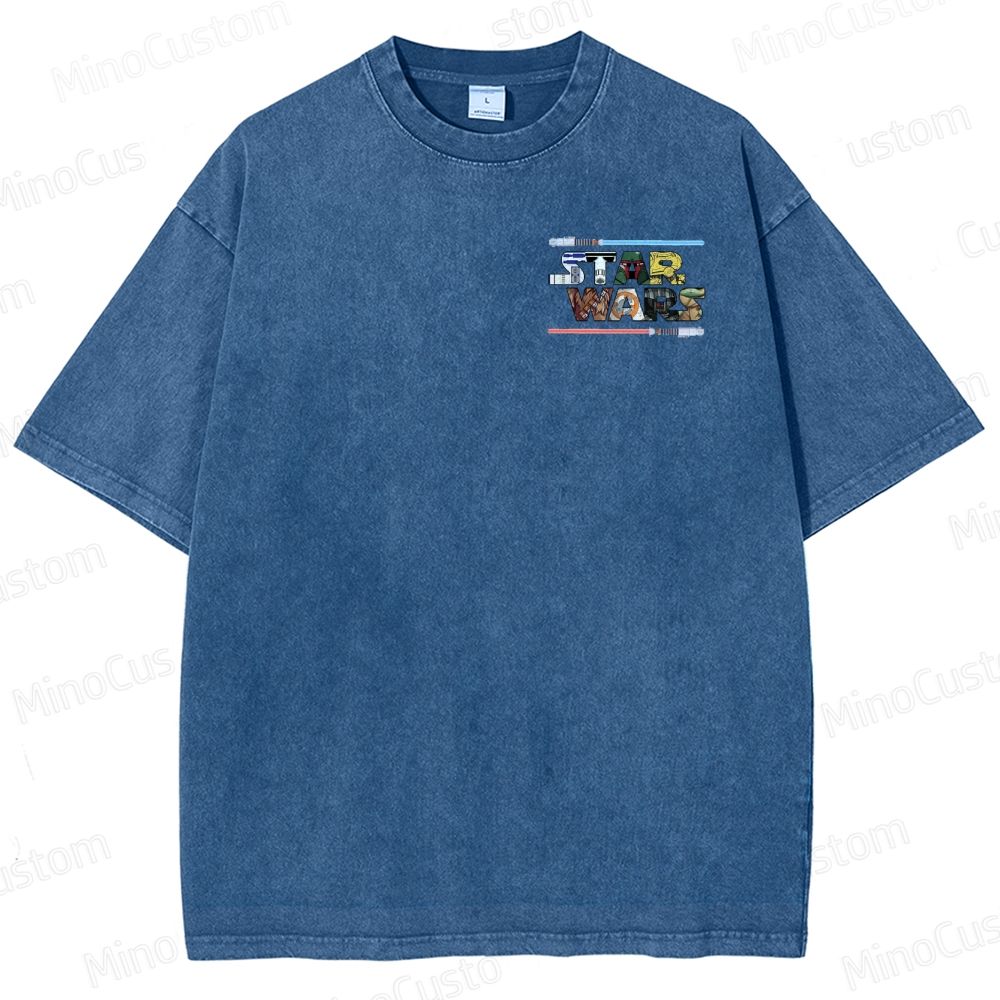 Star Wars Characters Washed T-Shirt 
