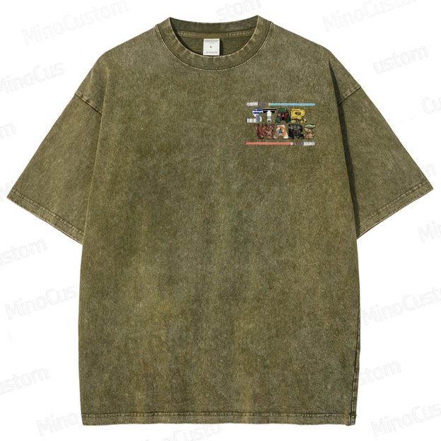 Star Wars Characters Washed T-Shirt 