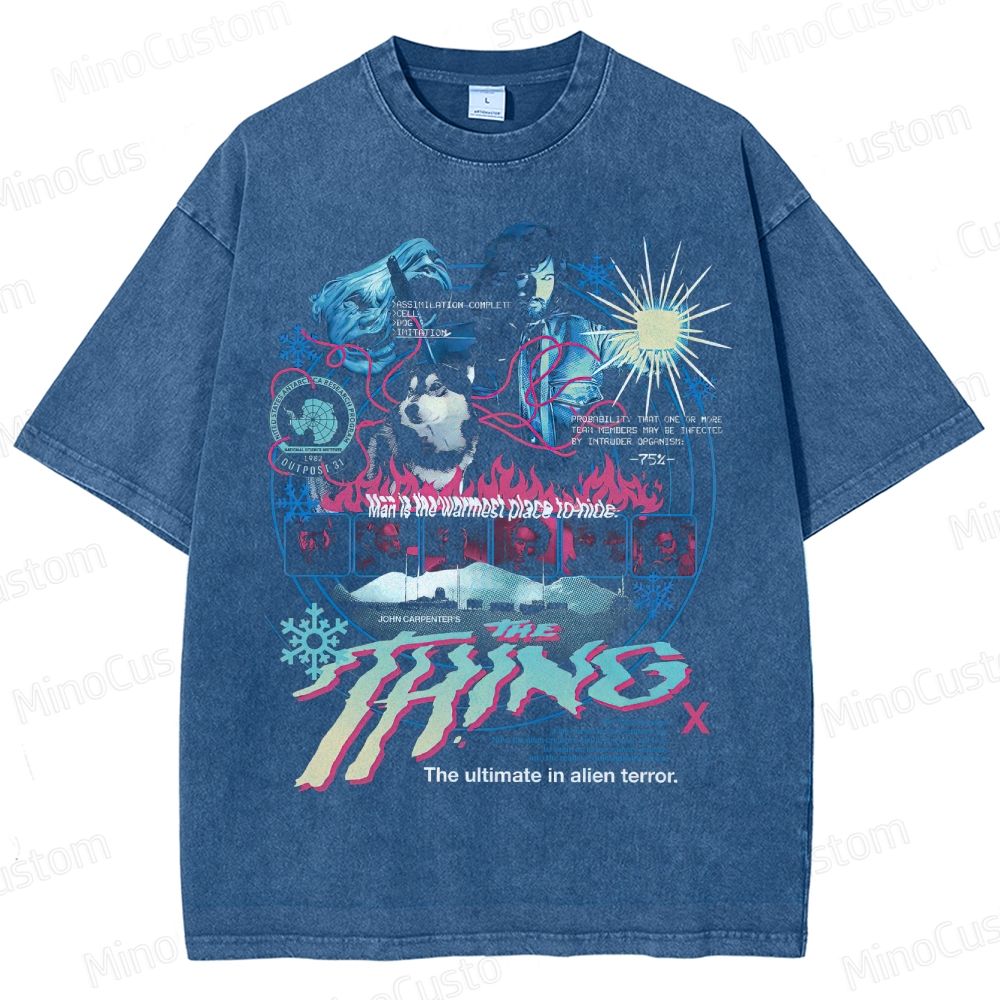 The Thing Horror Graphic Washed T-Shirt 