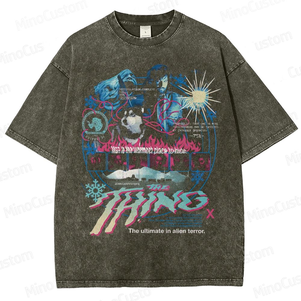 The Thing Horror Graphic Washed T-Shirt 