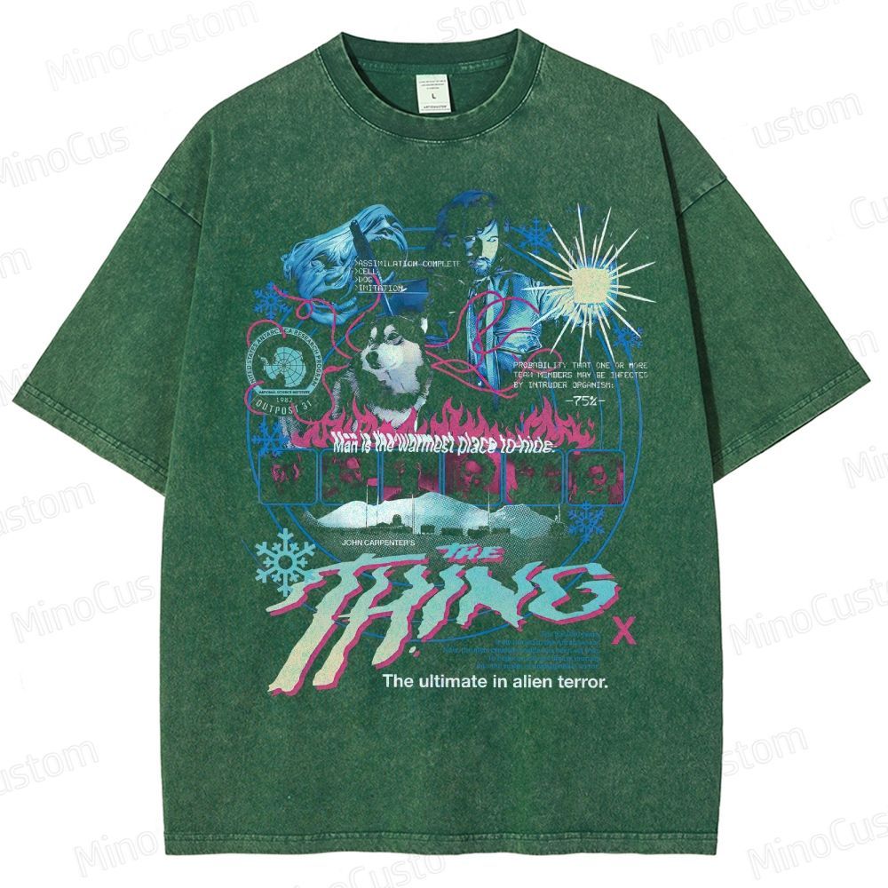 The Thing Horror Graphic Washed T-Shirt 