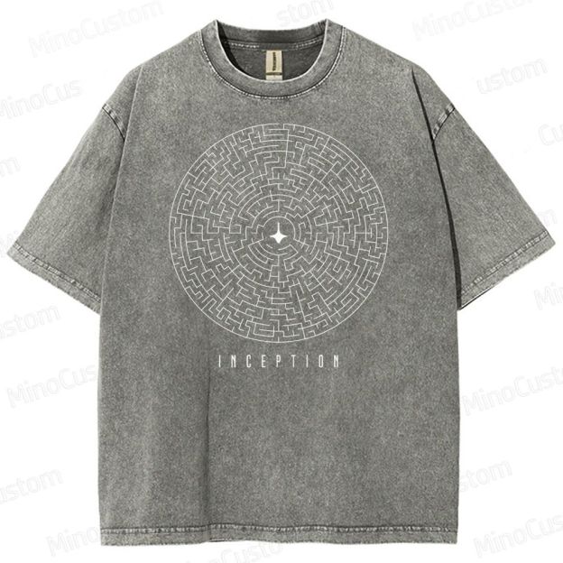 Iconic Movie Inception Washed T-Shirt 