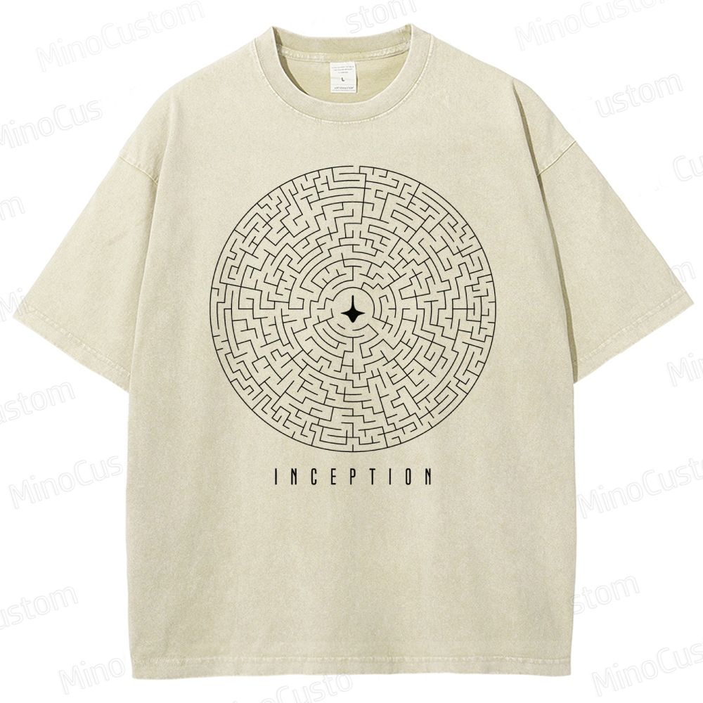 Iconic Movie Inception Washed T-Shirt 