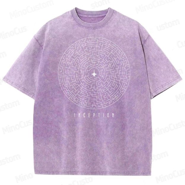Iconic Movie Inception Washed T-Shirt 