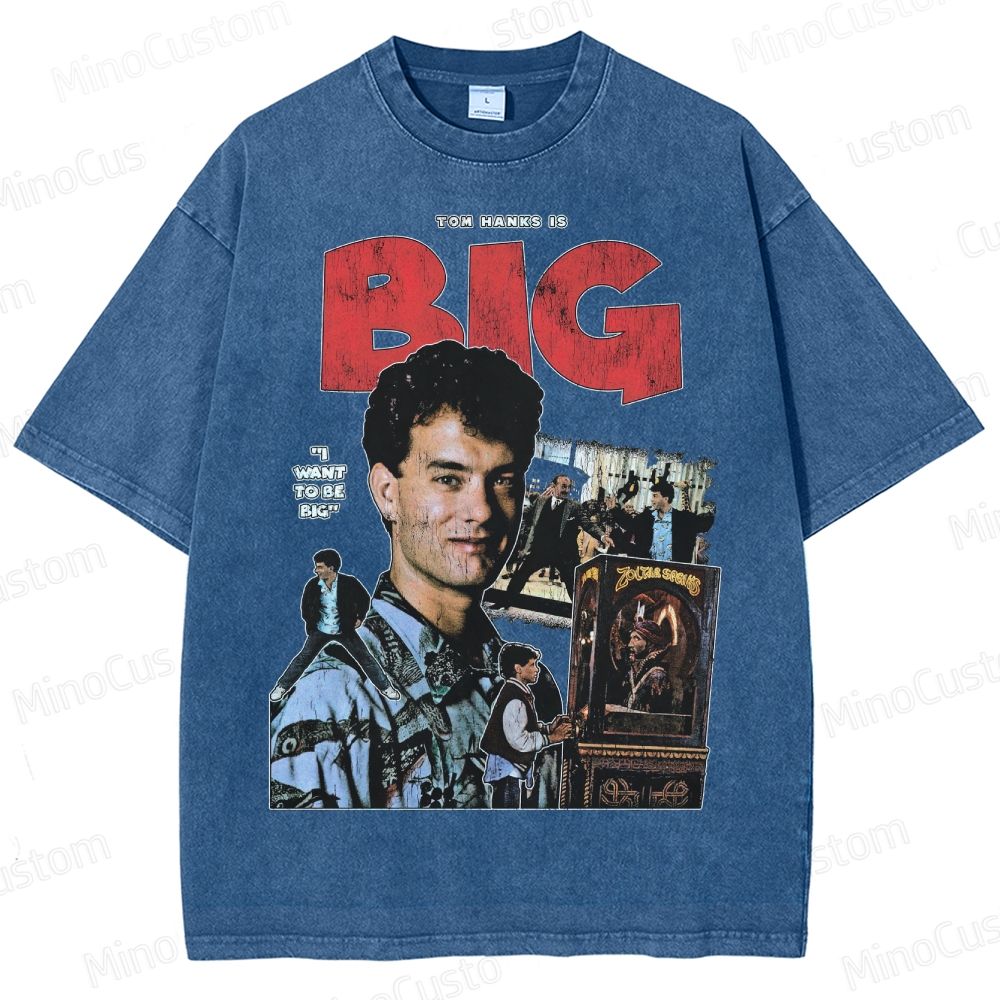 Big Tom Hanks Vintage Washed T - Shirt
