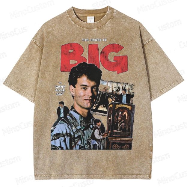 Big Tom Hanks Vintage Washed T - Shirt