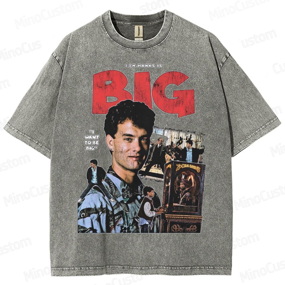 Big Tom Hanks Vintage Washed T - Shirt