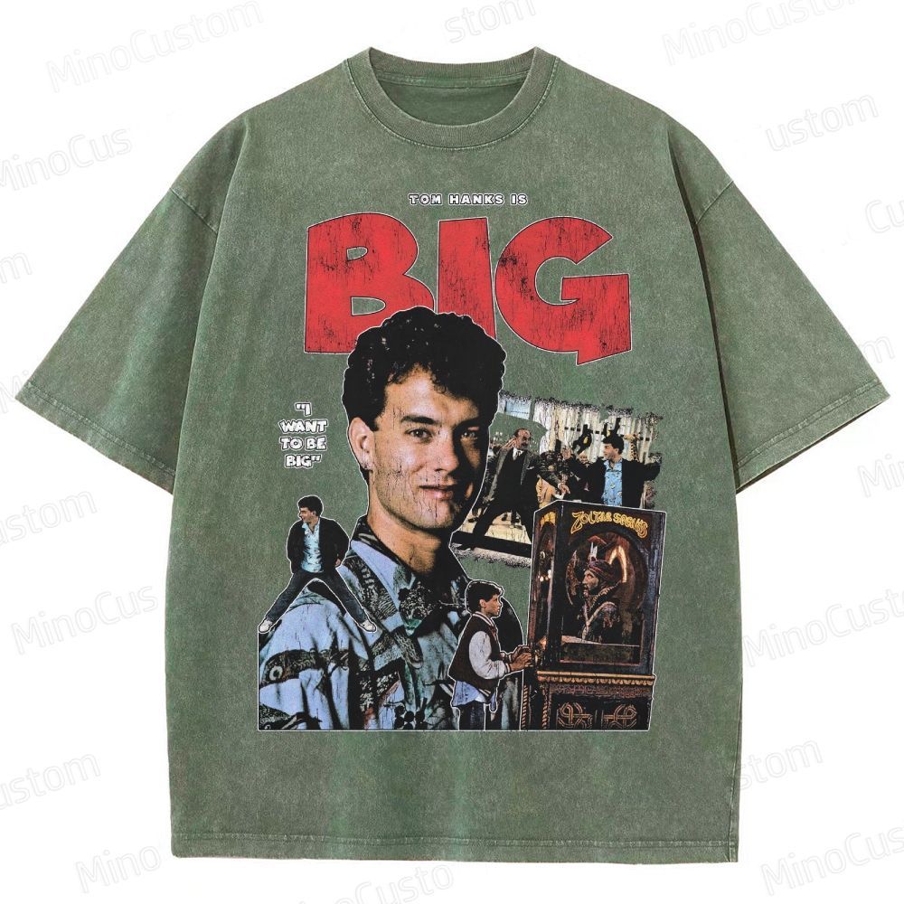 Big Tom Hanks Vintage Washed T - Shirt