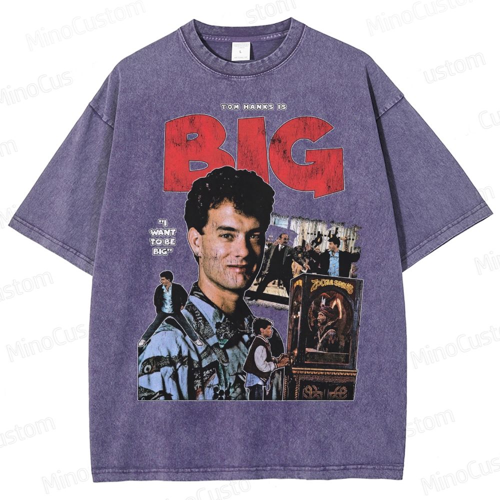 Big Tom Hanks Vintage Washed T - Shirt