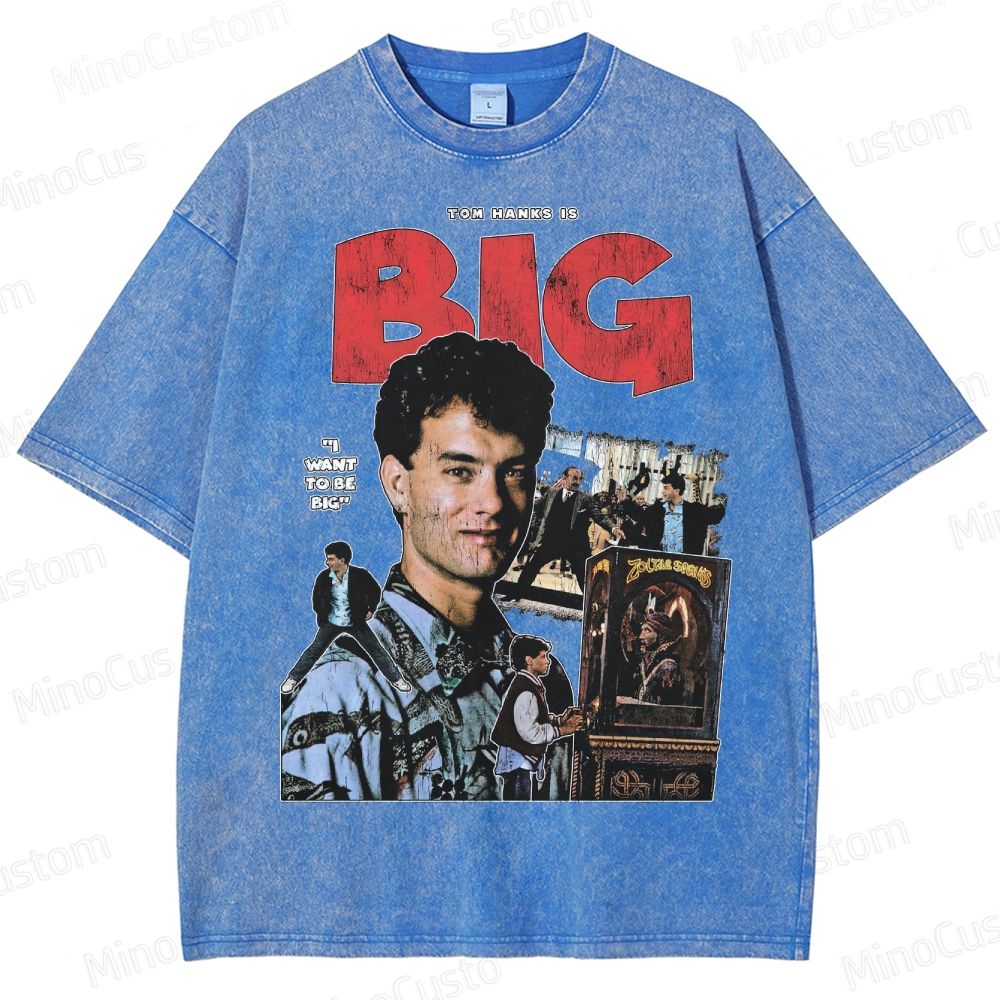 Big Tom Hanks Vintage Washed T - Shirt